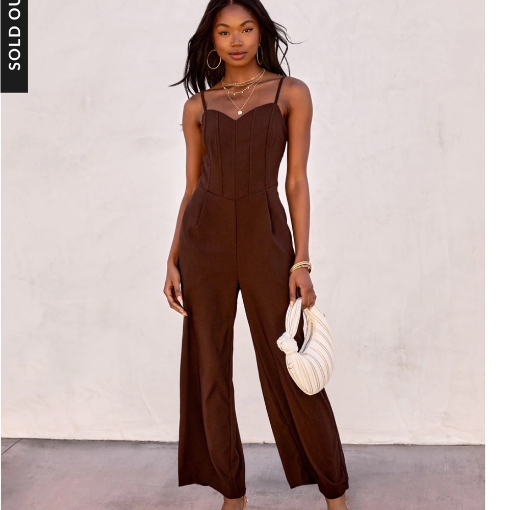 Kourtnee Corset Pocketed Jumpsuit